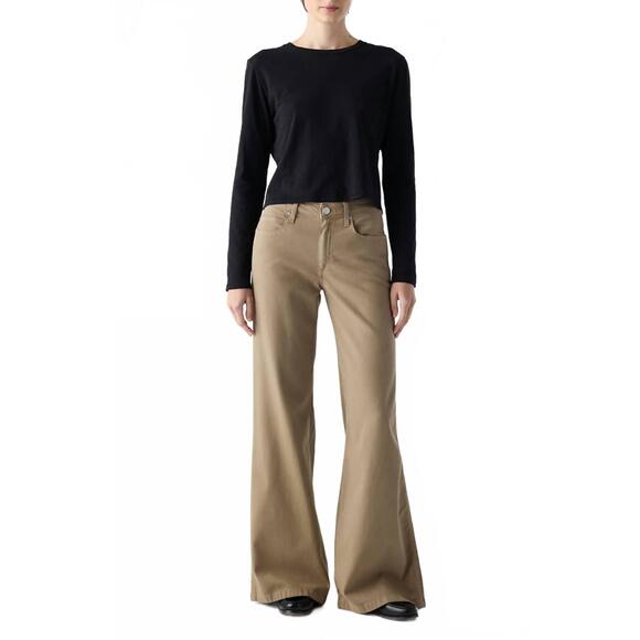 NEW AMO faith flare pants in sand